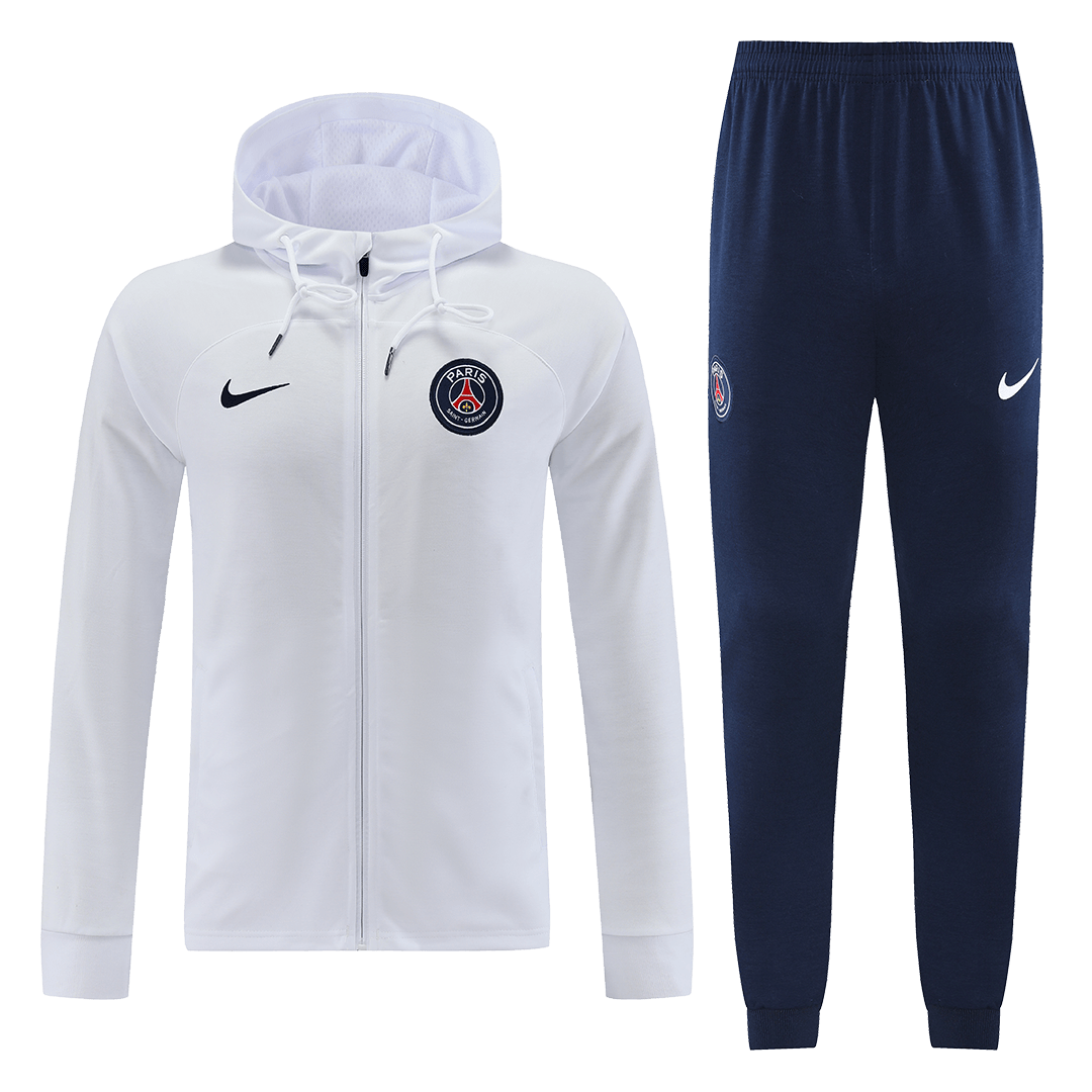 PSG Hoodie Sweatshirt Kit(Top+Pants) White Replica 2022/23