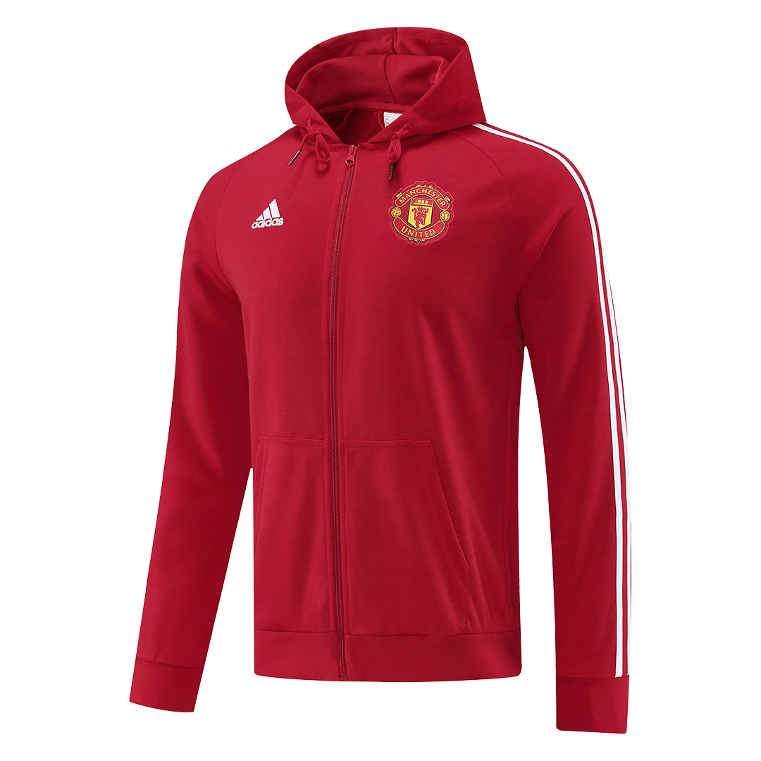 Manchester United Hoodie Sweatshirt Kit(Top+Pants) Red 2022/23