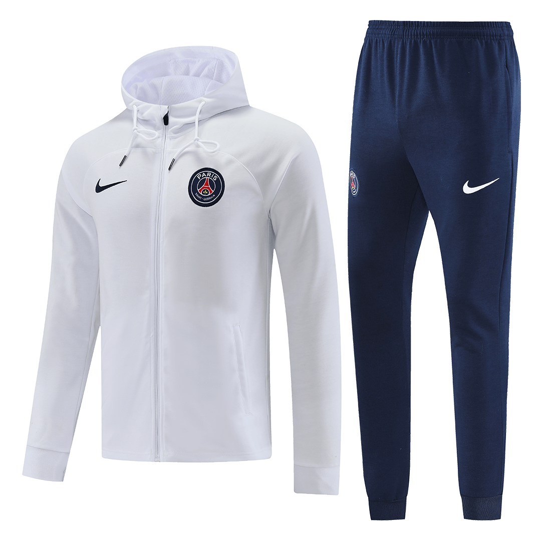 PSG Hoodie Sweatshirt Kit(Top+Pants) White Replica 2022/23