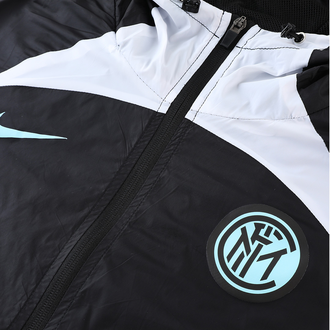 Inter Milan Windbreaker Hoodie Jacket Black 2022/23