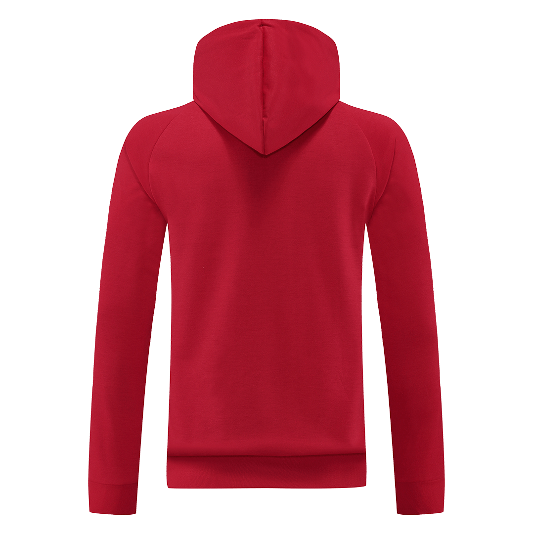 Manchester United Hoodie Sweatshirt Kit(Top+Pants) Red 2022/23