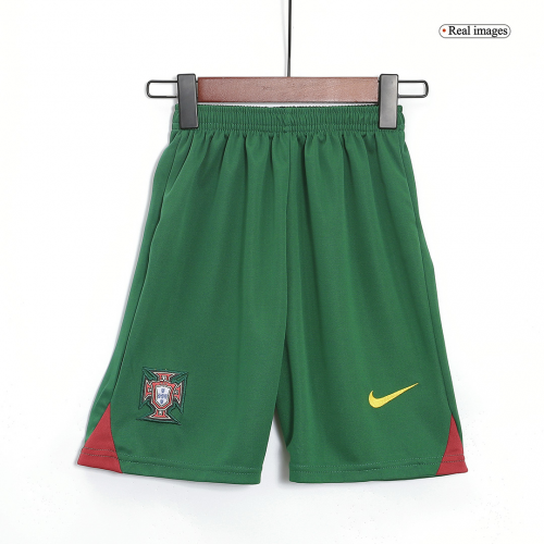 Portugal Kids Jersey Home Kit(Jersey+Shorts) World Cup 2022