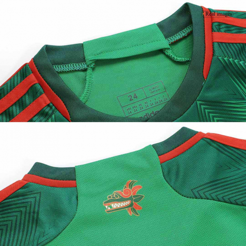 Mexico Kids Jersey Home Kit (Jersey+Short) World Cup 2022