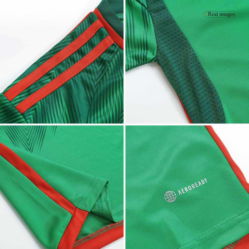Mexico Kids Jersey Home Kit (Jersey+Short) Replica World Cup 2022