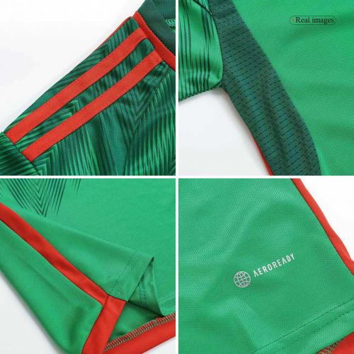 Mexico Kids Jersey Home Kit (Jersey+Short) World Cup 2022