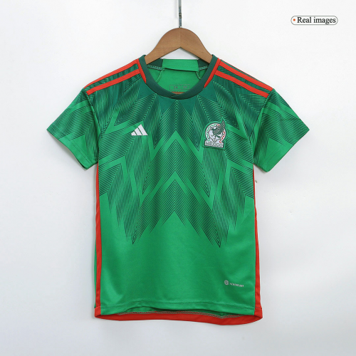 Mexico Kids Jersey Home Kit (Jersey+Short) Replica World Cup 2022