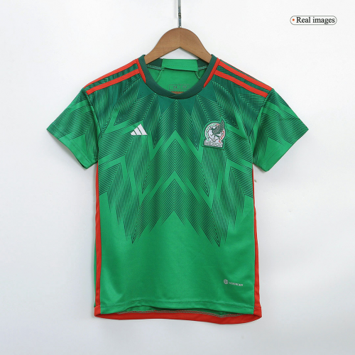 Mexico Kids Jersey Home Kit (Jersey+Short) World Cup 2022