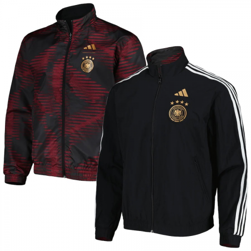 Germany Reversible Anthem Track Jacket Black/Maroon World Cup 2022