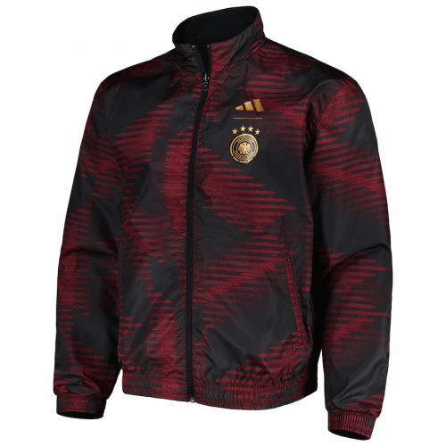 Germany Reversible Anthem Track Jacket Black/Maroon World Cup 2022