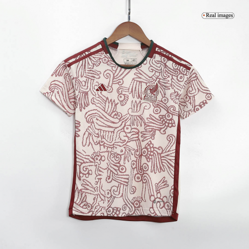 Mexico Kids Jersey Away Kit(Jersey+Shorts) Replica World Cup 2022