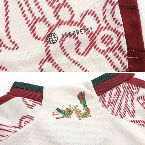 Mexico Kids Jersey Away Kit(Jersey+Shorts) Replica World Cup 2022