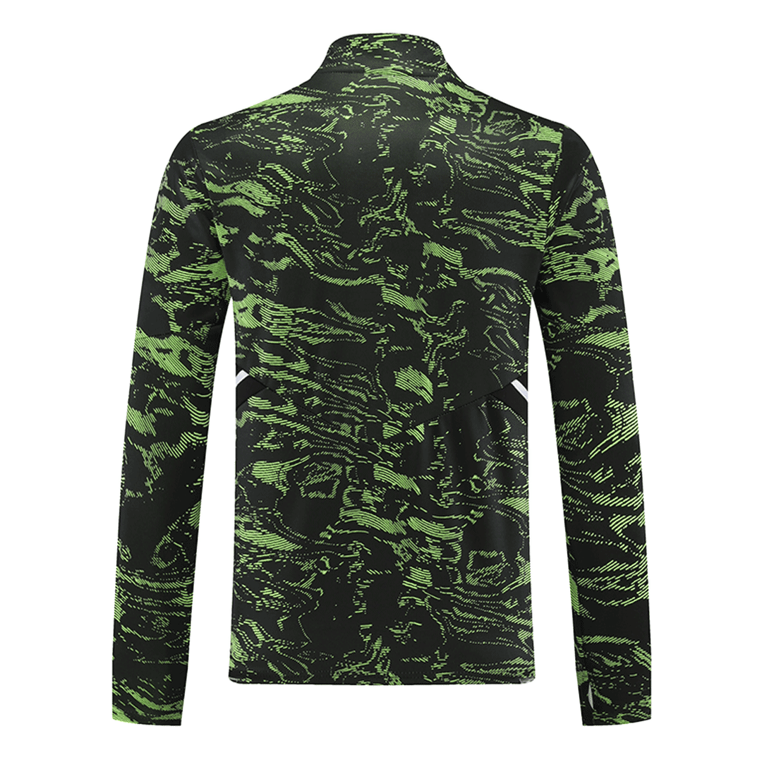 Manchester United Zipper Sweatshirt Kit(Top+Pants) Green 2022/23