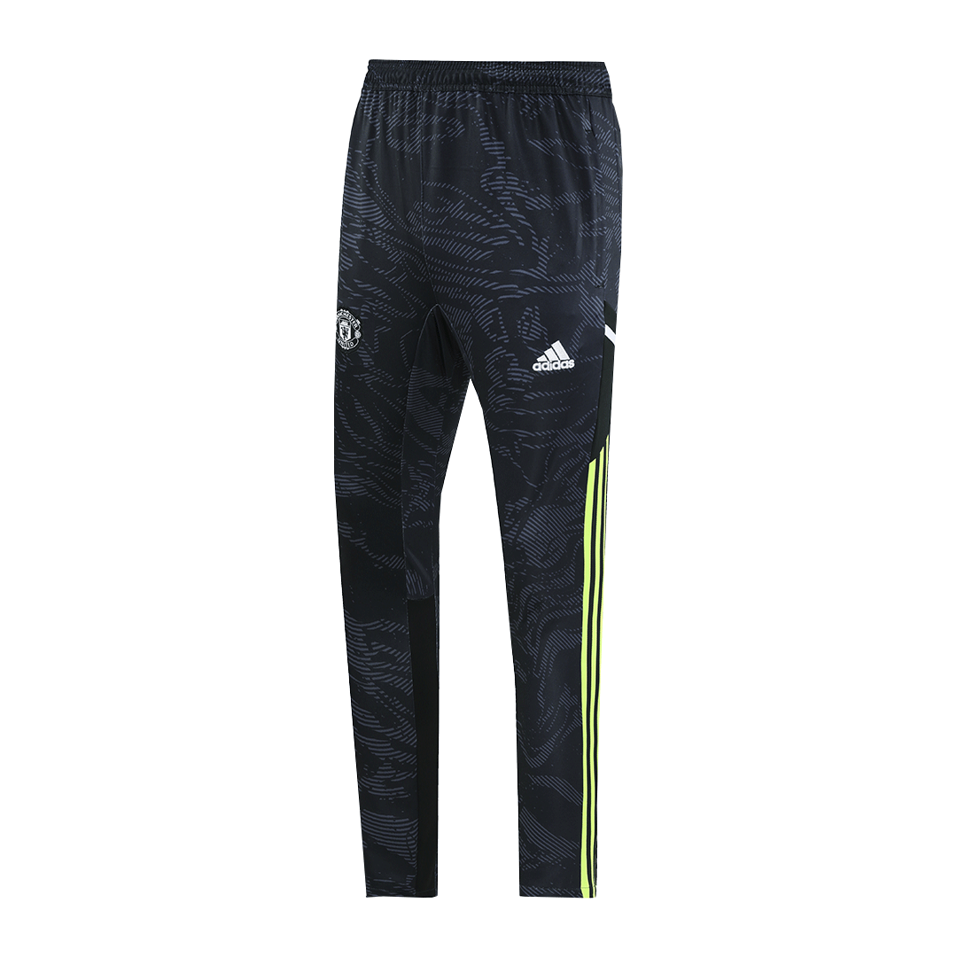 Manchester United Zipper Sweatshirt Kit(Top+Pants) Black 2022/23