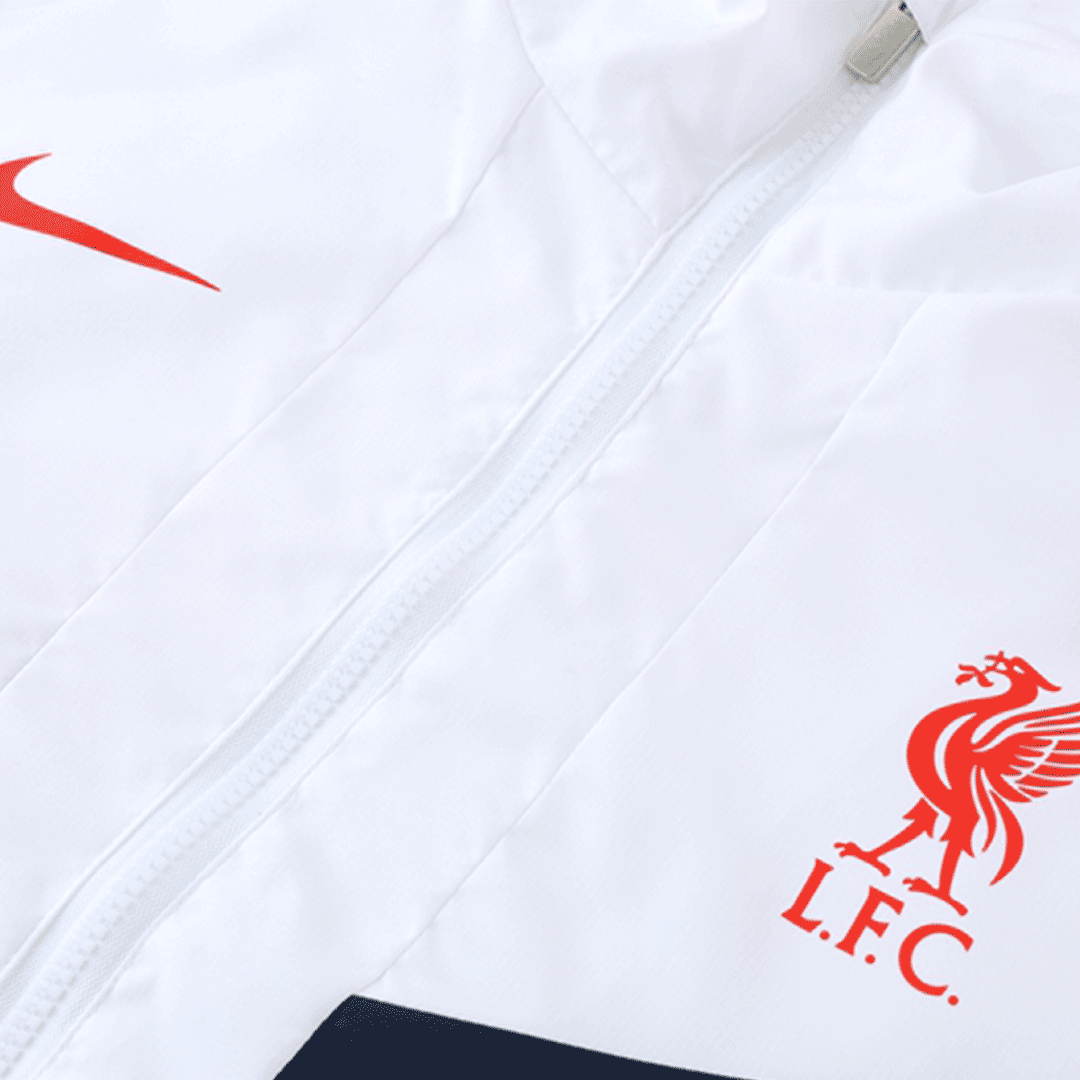 Liverpool Windbreaker Hoodie Jacket White 2022/23