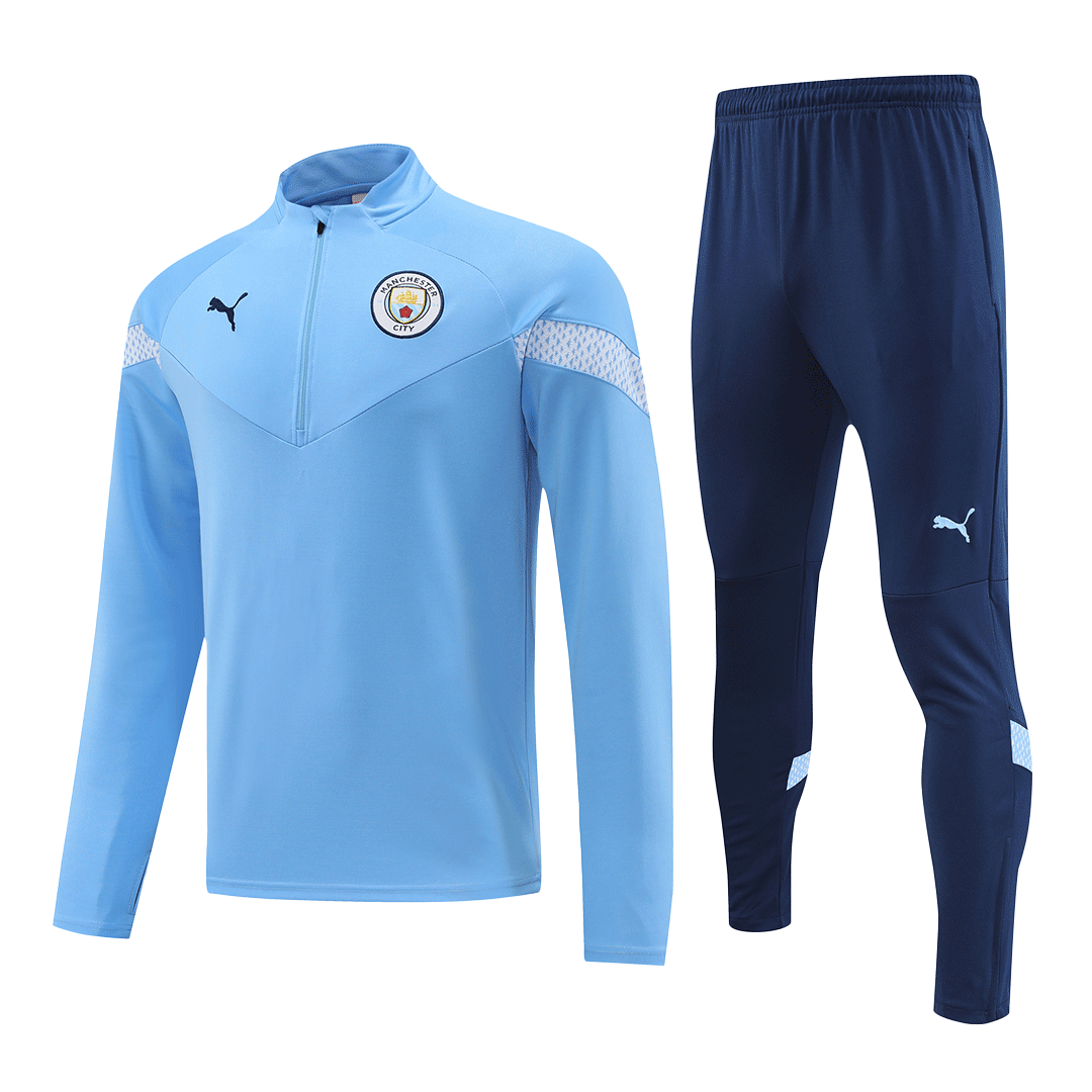 Manchester City Sweatshirt Kit(Top+Pants) Blue 2022/23