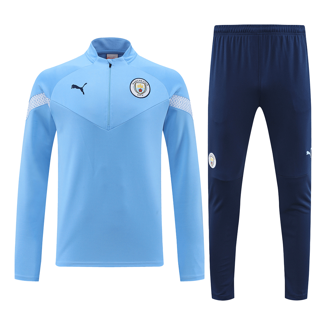 Manchester City Sweatshirt Kit(Top+Pants) Blue 2022/23