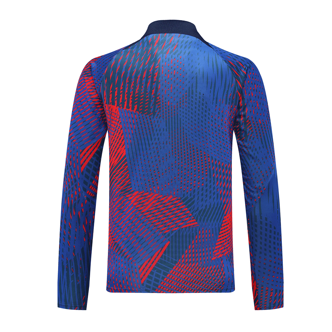 PSG Zipper Sweatshirt Kit(Top+Pants) Red & Blue 2022/23