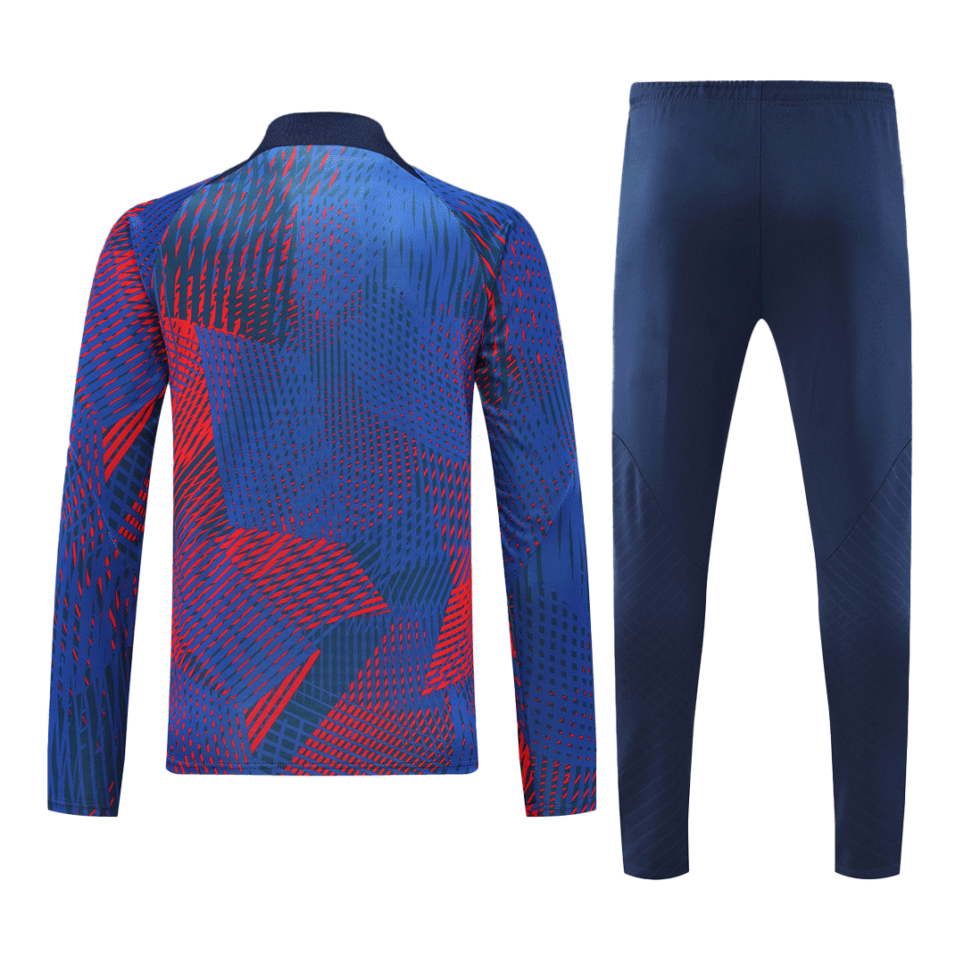 PSG Zipper Sweatshirt Kit(Top+Pants) Red & Blue 2022/23