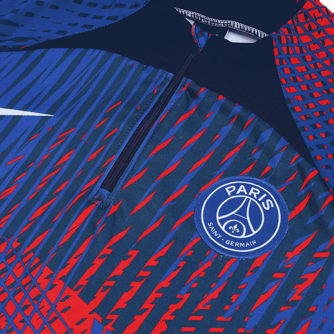 PSG Zipper Sweatshirt Kit(Top+Pants) Red & Blue 2022/23