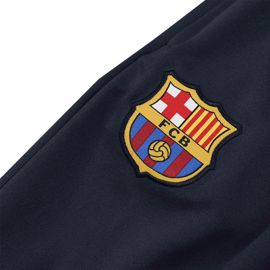 Barcelona Zipper Sweatshirt Kit(Top+Pants) Black 2022/23