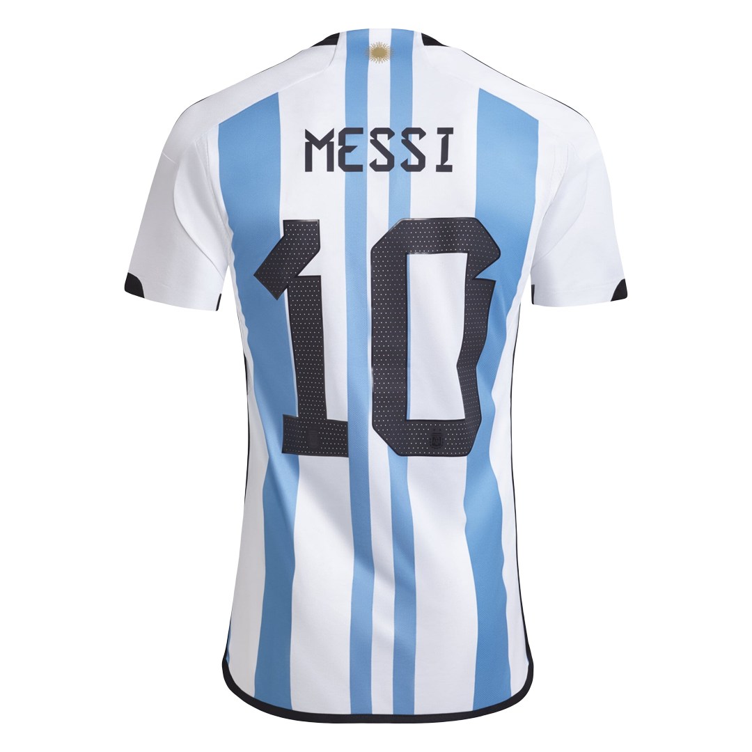 Argentina MESSI #10 World Cup Champion Edition Jersey Home Replica 2022