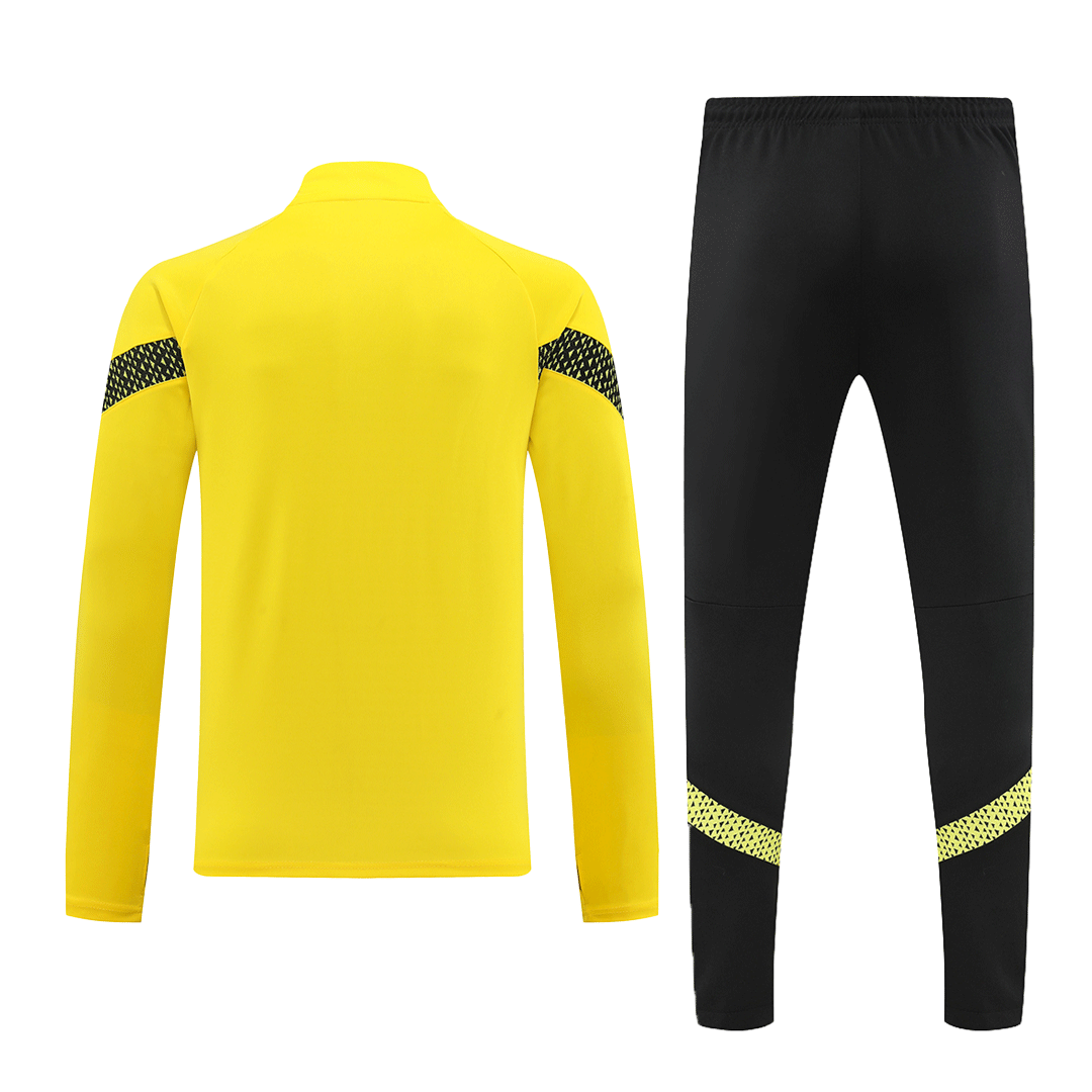 Borussia Dortmund Zipper Sweatshirt Kit(Top+Pants) Yellow 2022/23