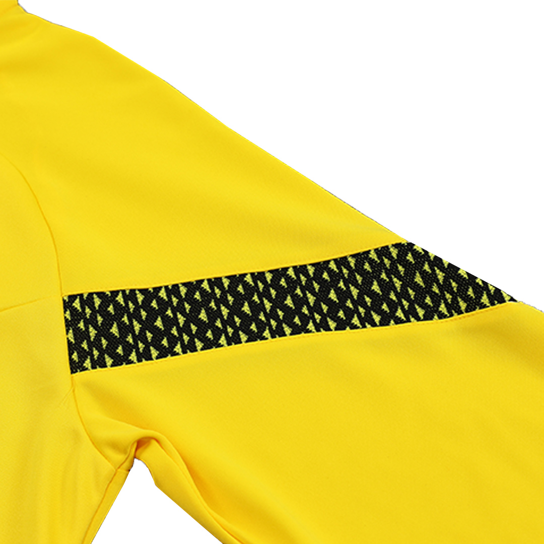 Borussia Dortmund Zipper Sweatshirt Kit(Top+Pants) Yellow 2022/23