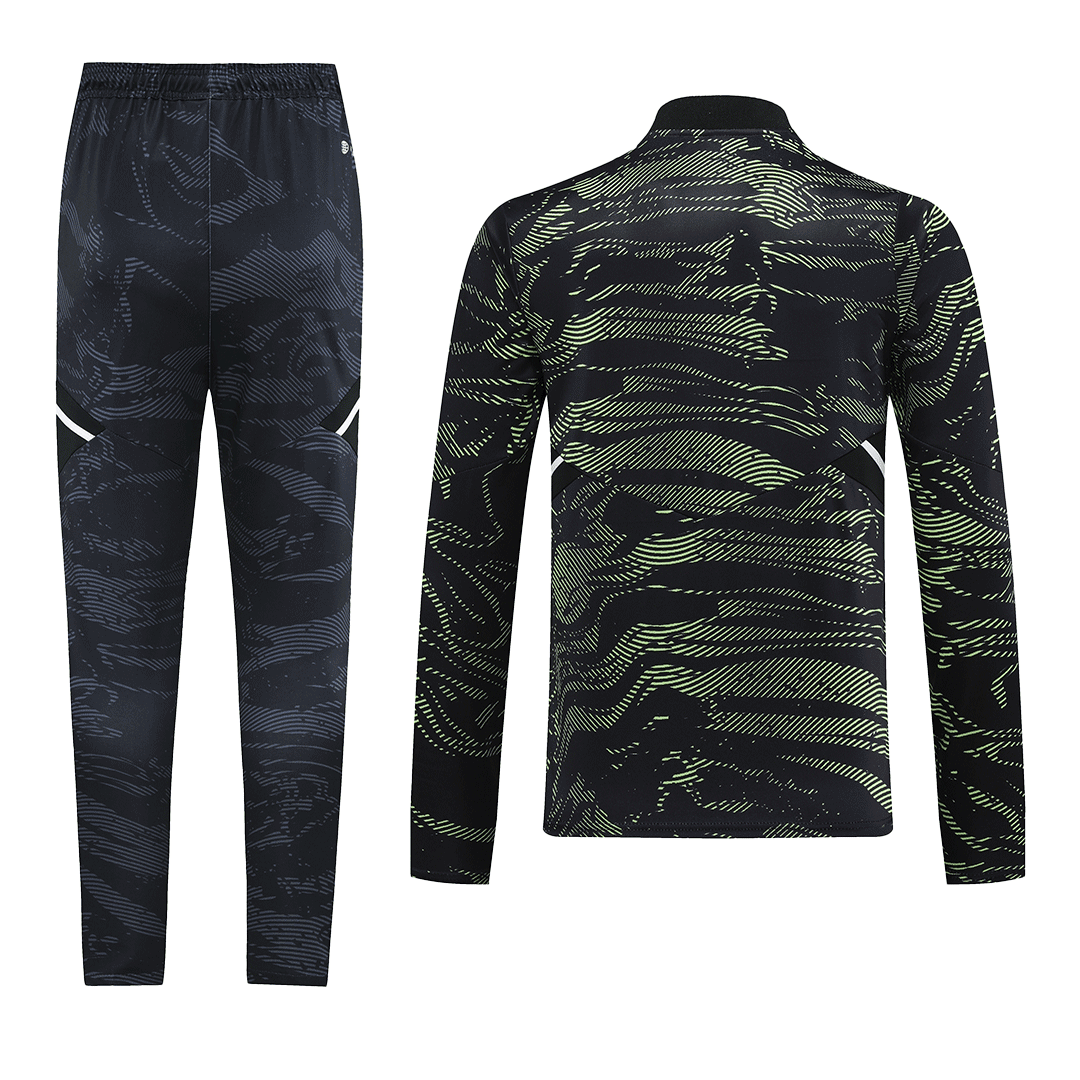 Manchester United Zipper Sweatshirt Kit(Top+Pants) Black 2022/23