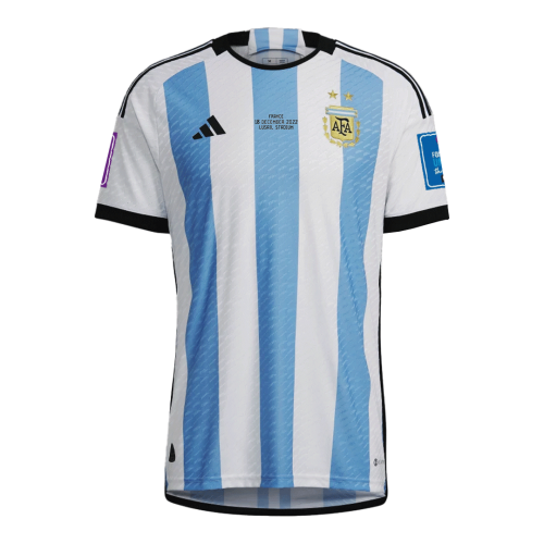 Argentina World Cup Final Edition Jersey Home Player Version 2022