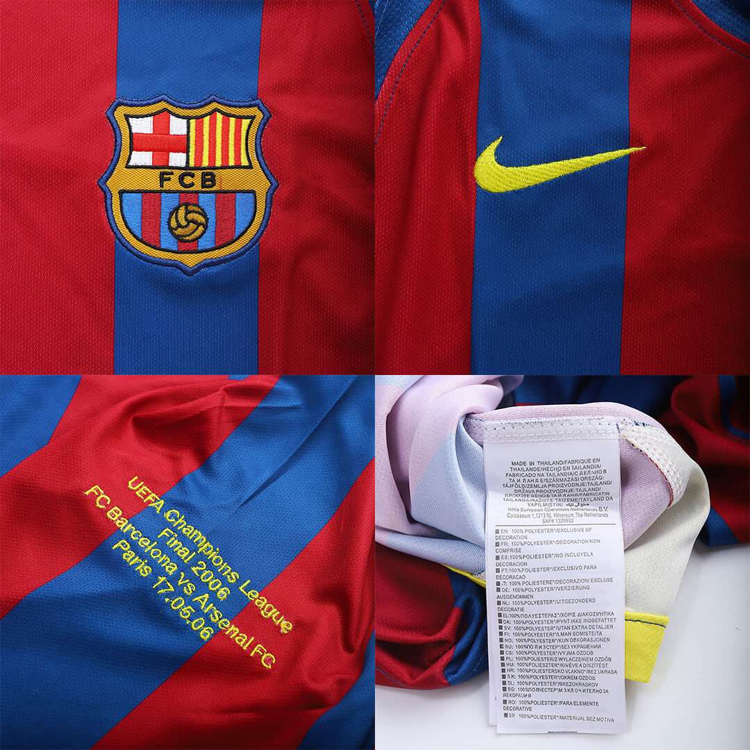 Barcelona Messi #30 UCL Final Retro Jersey Home 2005/06