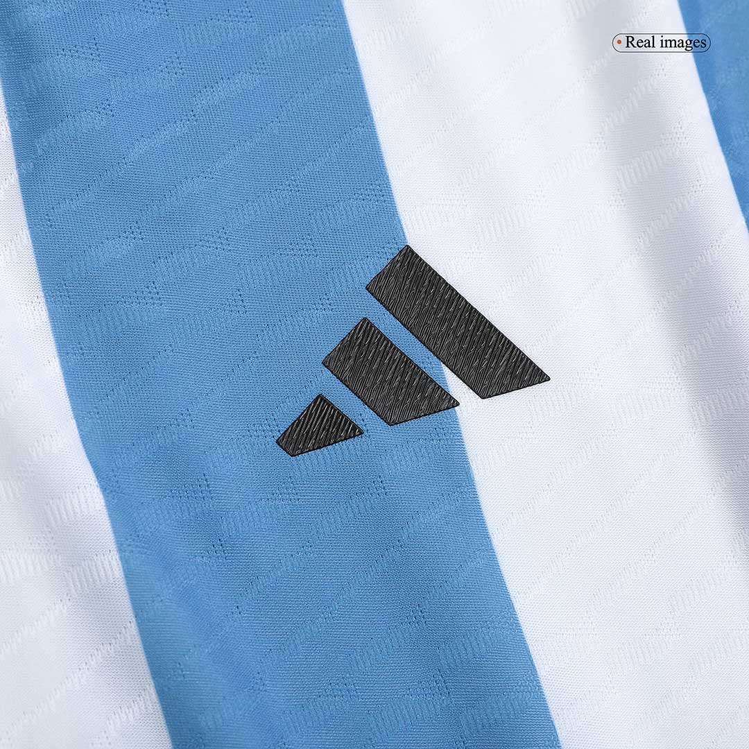 Argentina SignMESSI #10 Champions Edition Three Stars Jersey Home Player Version 2022