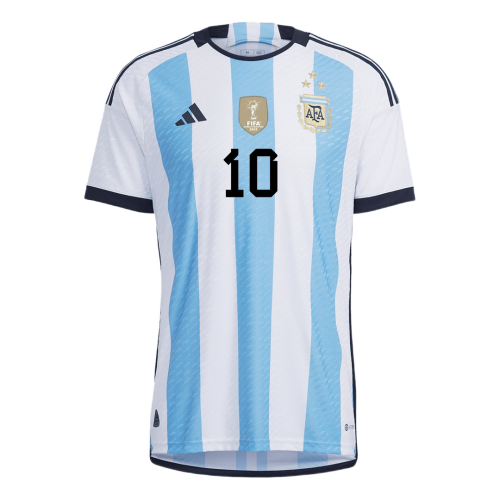 Argentina MESSI #10 World Cup Champion Edition Jersey Home Player Version 2022