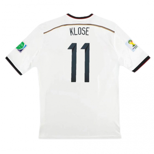 Germany KLOSE #11 Retro Jersey Home Replica World Cup 2014