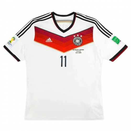 Germany KLOSE #11 Retro Jersey Home Replica World Cup 2014
