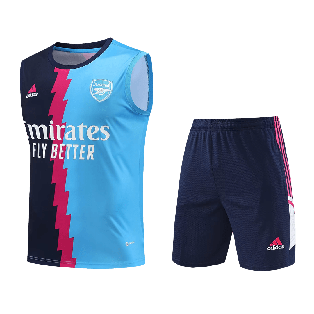 Arsenal Sleeveless Training Kit (Top+Shorts) Navy&Blue 2022/23