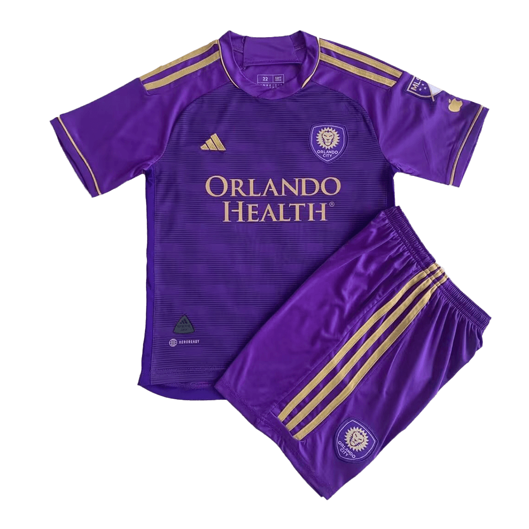 Kids Orlando City Home Jersey Kit Replica 2023