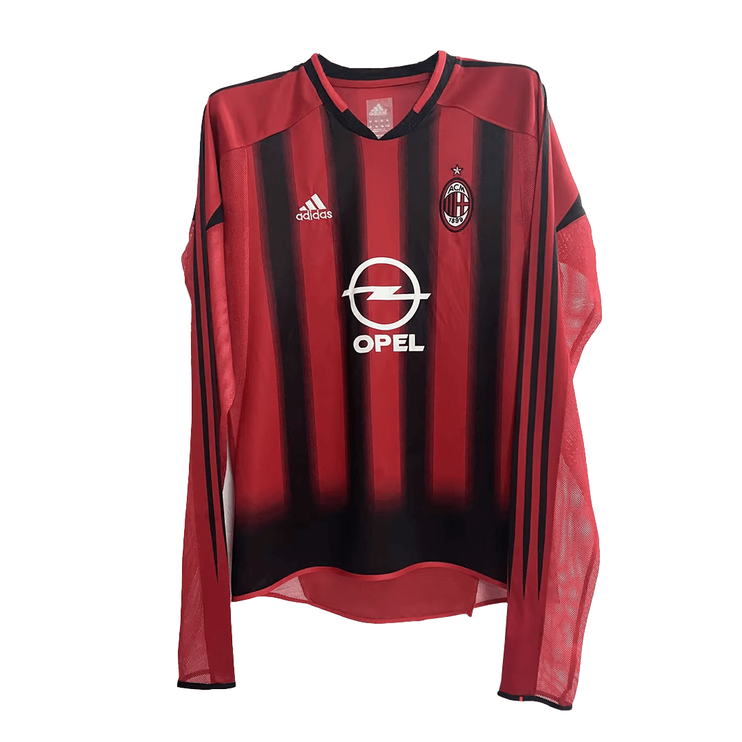 AC Milan Retro Home Long Sleeve Jersey 2004/05
