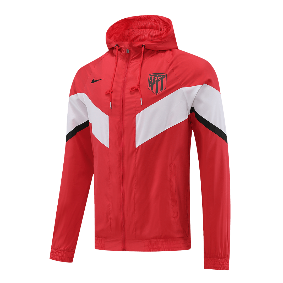 Atletico Madrid Windbreaker Hoodie Jacket Red 2022/23