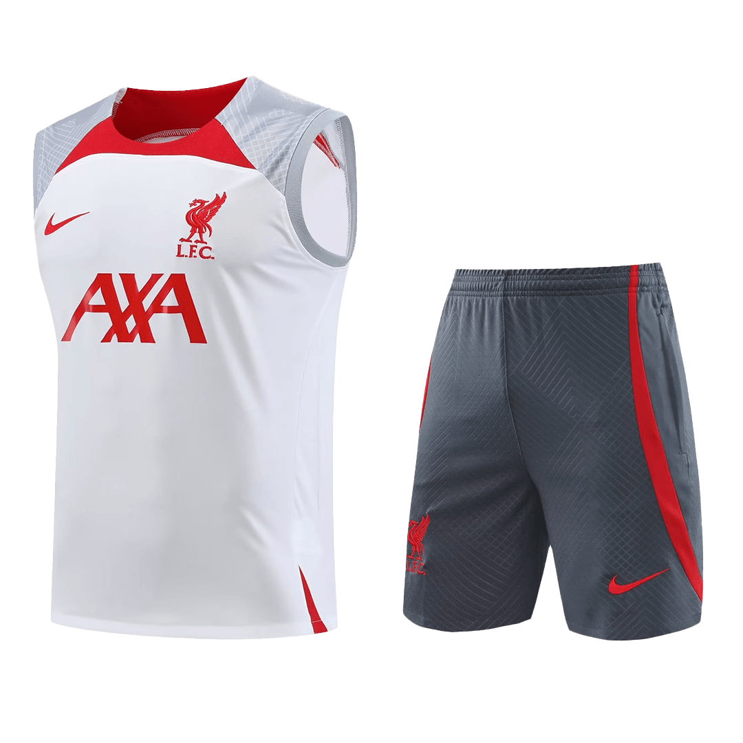 Liverpool Sleeveless Training Kit White 2023/24