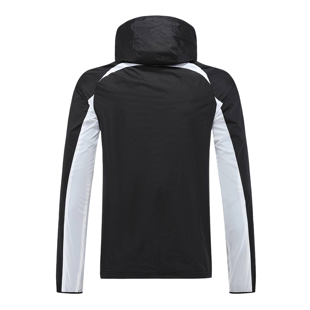 PSG Windbreaker Hoodie Jacket Black 2022/23