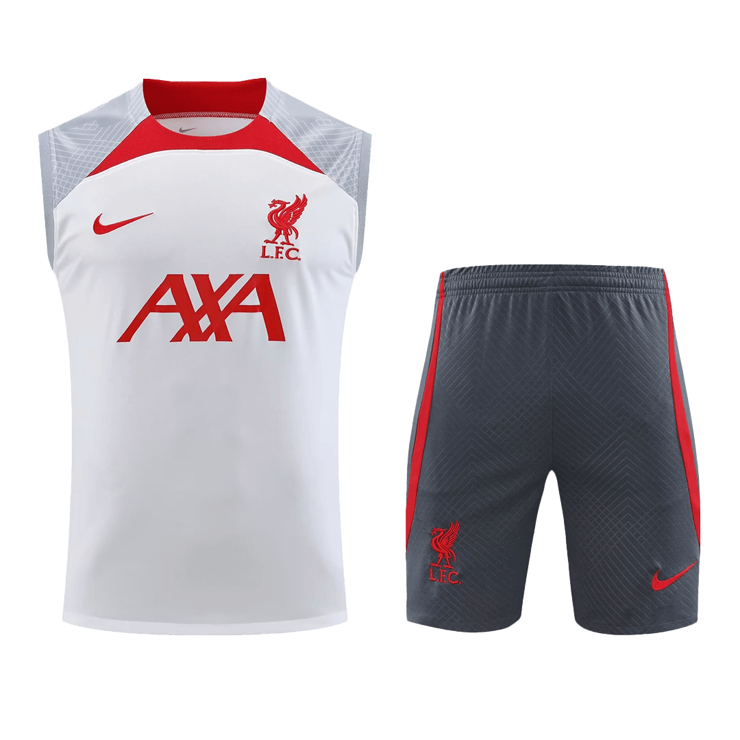 Liverpool Sleeveless Training Kit White 2023/24