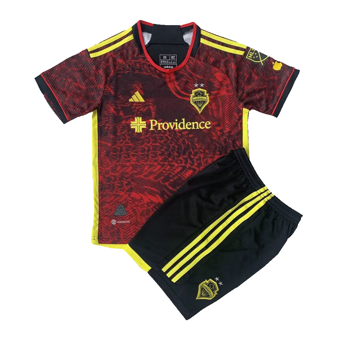 Kids Seattle Sounders Away Jersey Kit Replica 2023