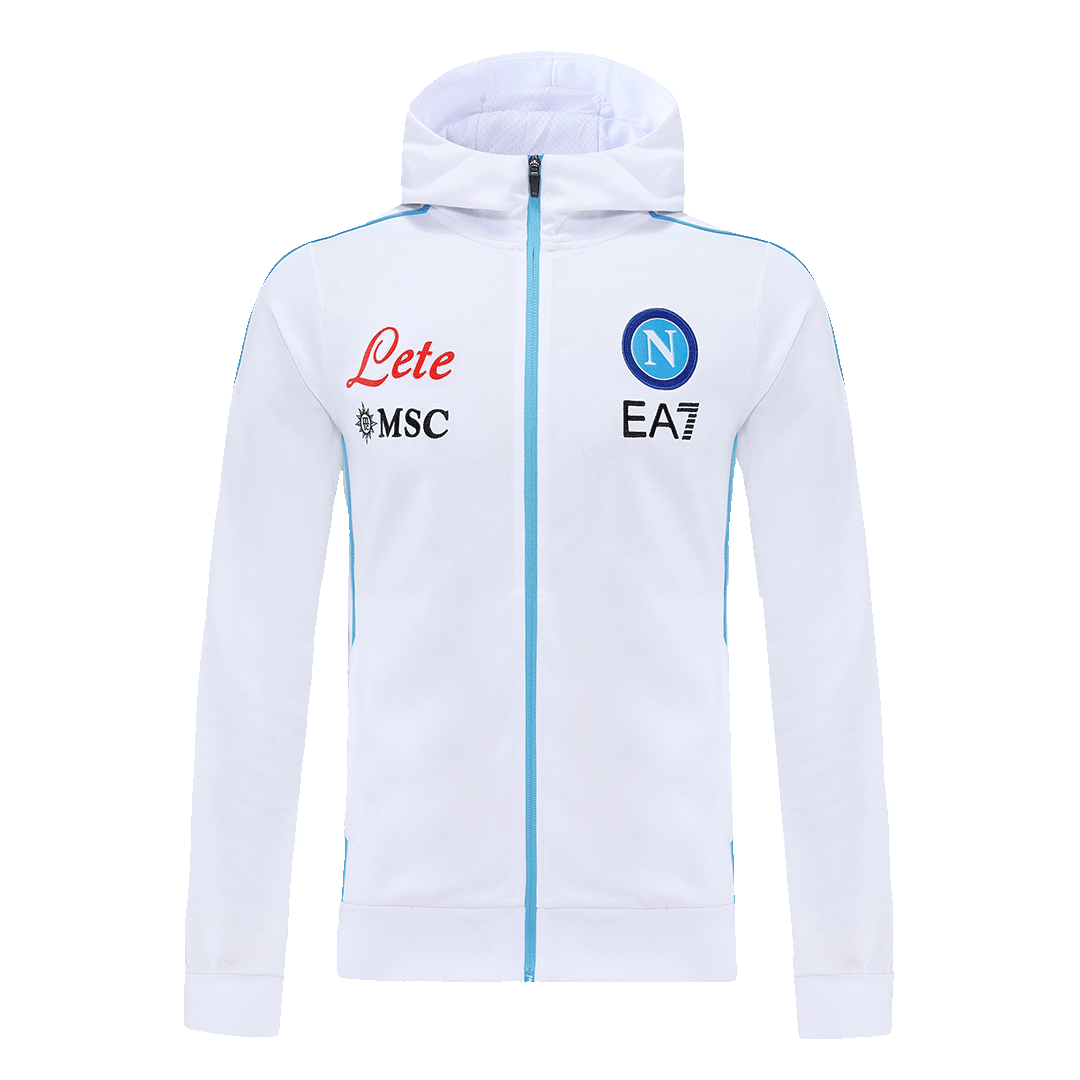 Napoli Hoodie Jacket White 2022/23
