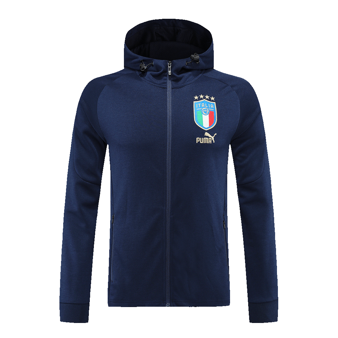 Italy Hoodie Sweatshirt Kit(Top+Pants) Navy 2022/23