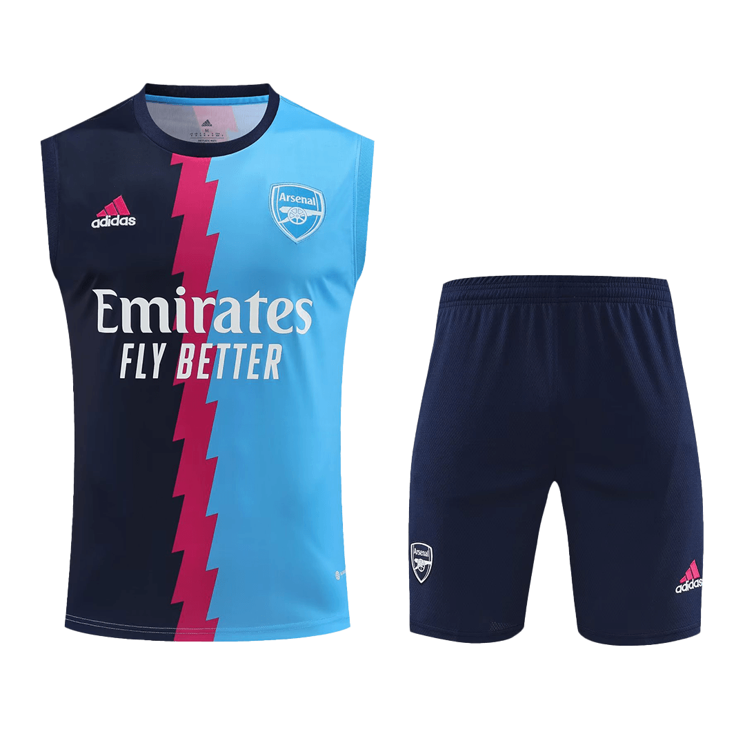 Arsenal Sleeveless Training Kit (Top+Shorts) Navy&Blue 2022/23