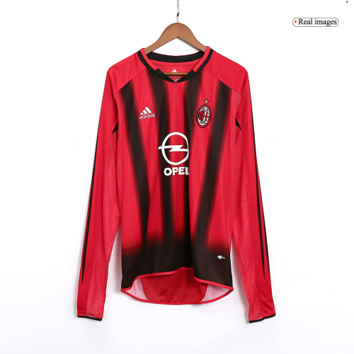AC Milan Retro Home Long Sleeve Jersey 2004/05