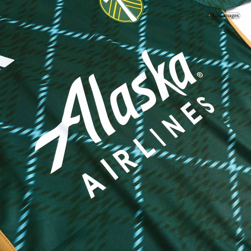 Portland Timbers Home Jersey Portland Plaid Kit Player Version 2023