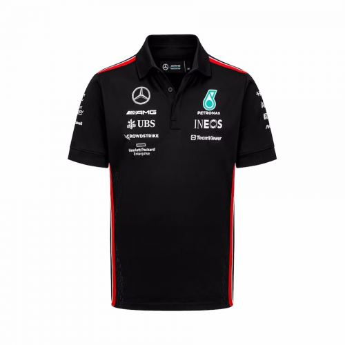 Mercedes AMG Petronas F1 Racing Team Polo - Black 2023