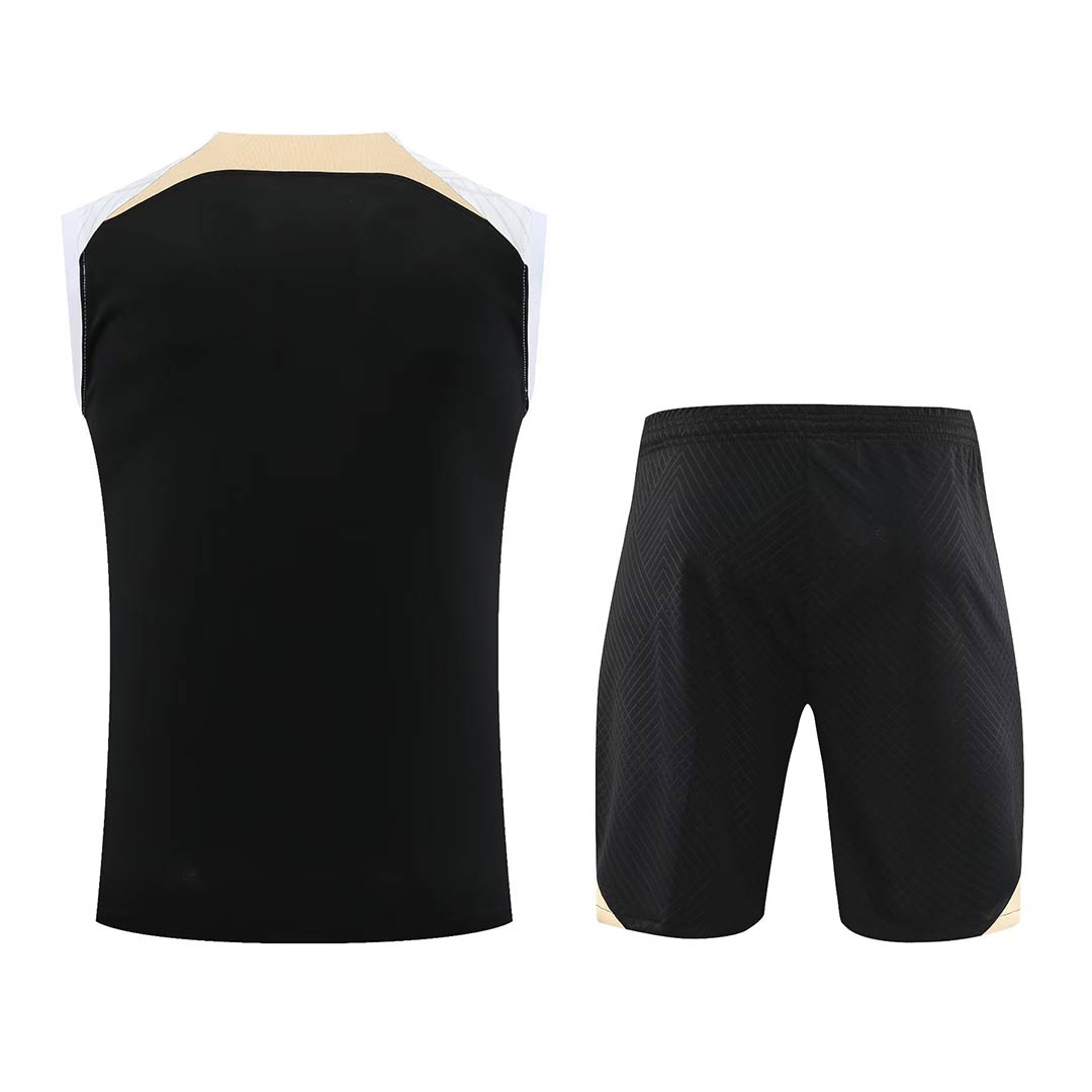 Chelsea Sleeveless Training Kit (Top+Shorts) Black 2023/24