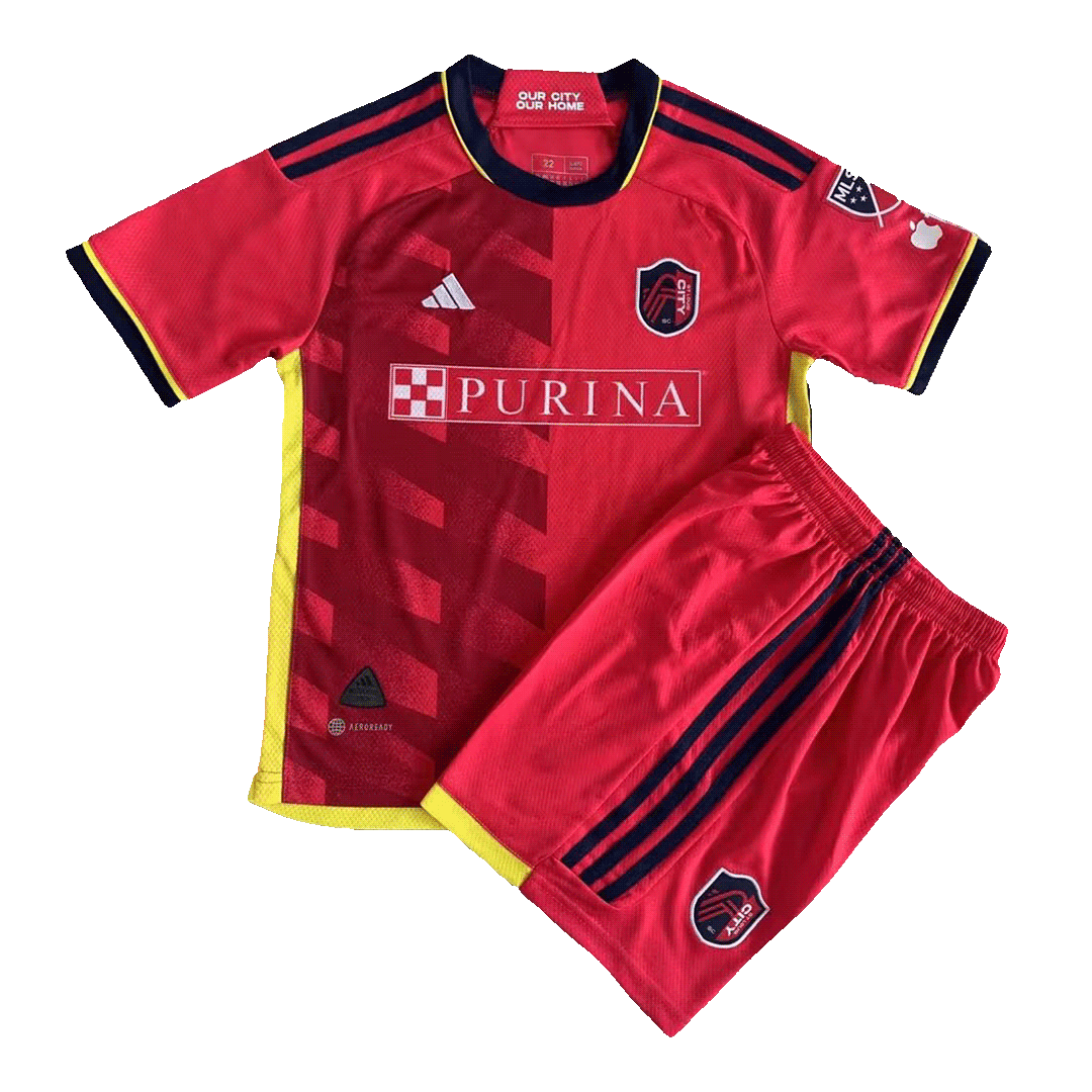 Kids St. Louis City SC Home Jersey Kit Replica 2023